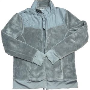 Gray Athletic Zip Up Fleece, Size Small